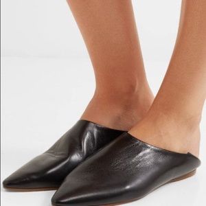 Acne Studios Black Amina Nappa Slides